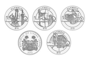 Олимпийские монеты Сьерра-Леоне 2012