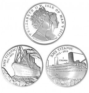Столетний юбилей Титаника на монетах Острова Мэн