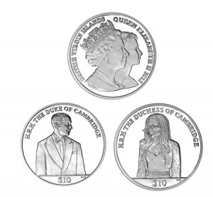 Монеты в честь первой годовщины свадьбы