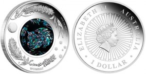Австралийская Опаловая Серия монет с Вомбатом